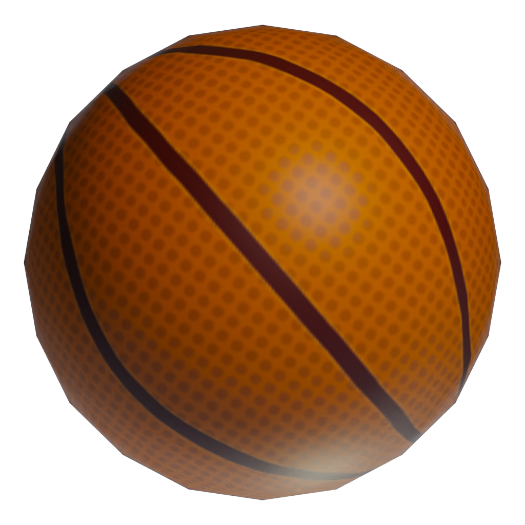 Top view of the Basketball 3D model
