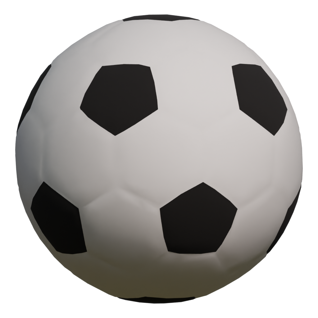 Back view of the Soccer Ball 3D model