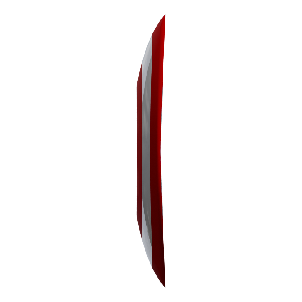 Left view of the Captain America Shield 3D model