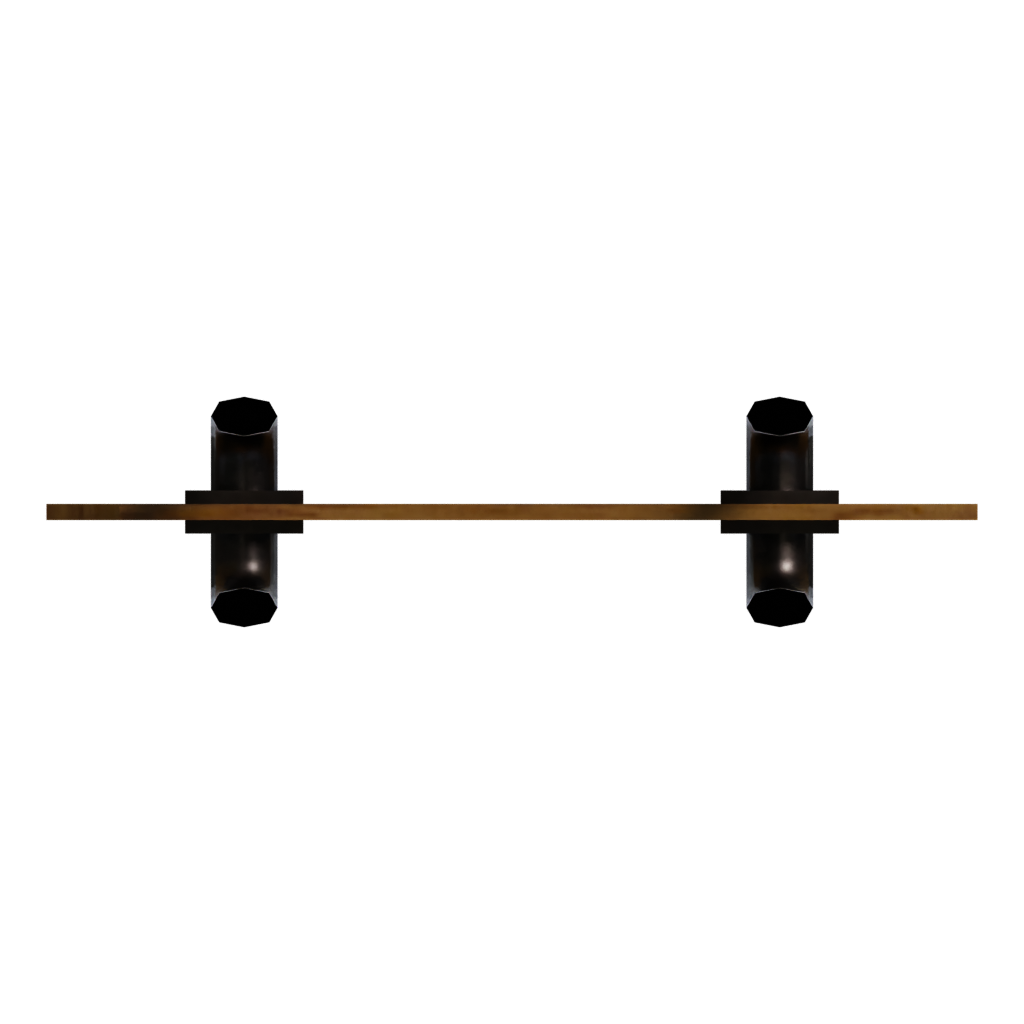 Top view of the Military Target 3D model