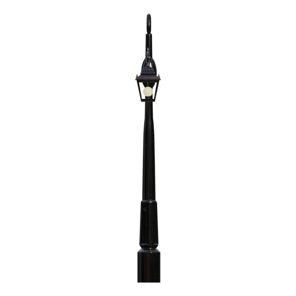 Right view of the Street Lamp PBR 3D model