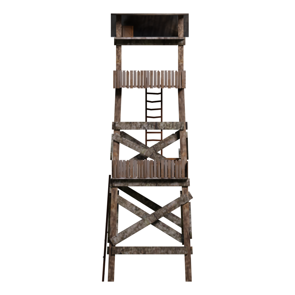Left view of the Tower 3D model
