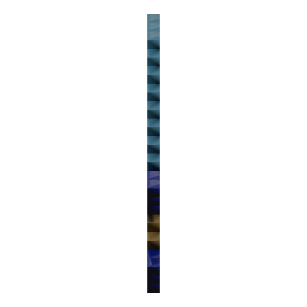 Left view of the Minecraft Sword Diamond 3D model