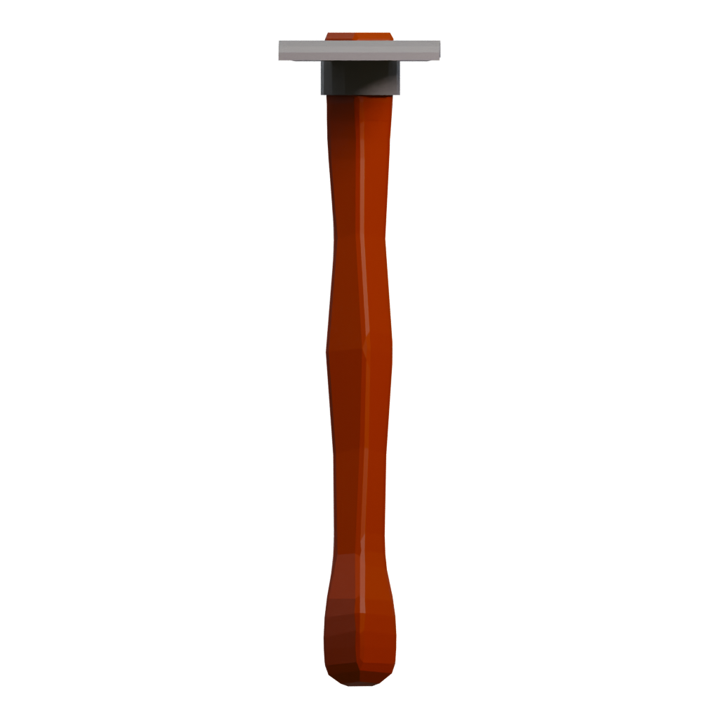 Left view of the Climbing Axe 3D model
