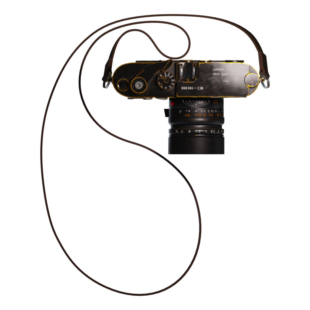 Top view of the Camera 3D model