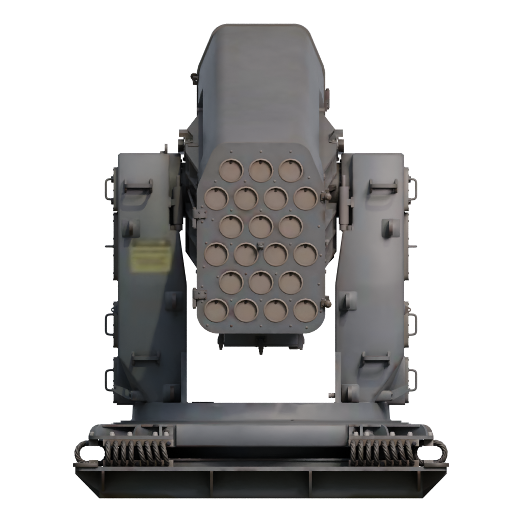 Back view of the Rocketlauncher 3D model
