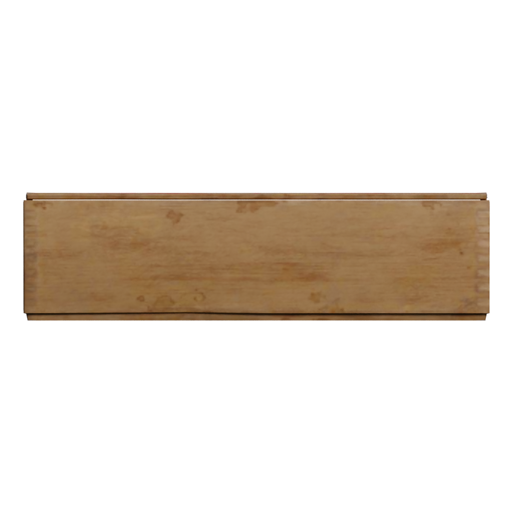 Back view of the Cheese Box 3D model