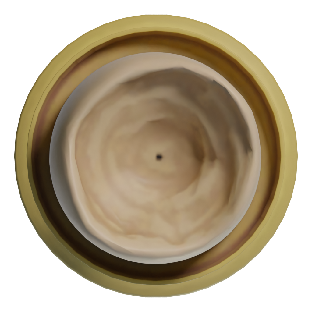 Top view of the Candle Holder 3D model