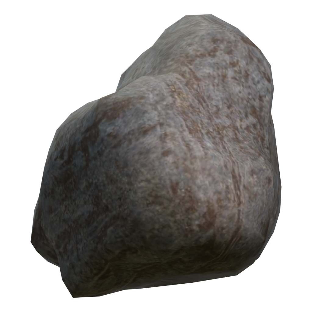 Right view of the Rock 3D model