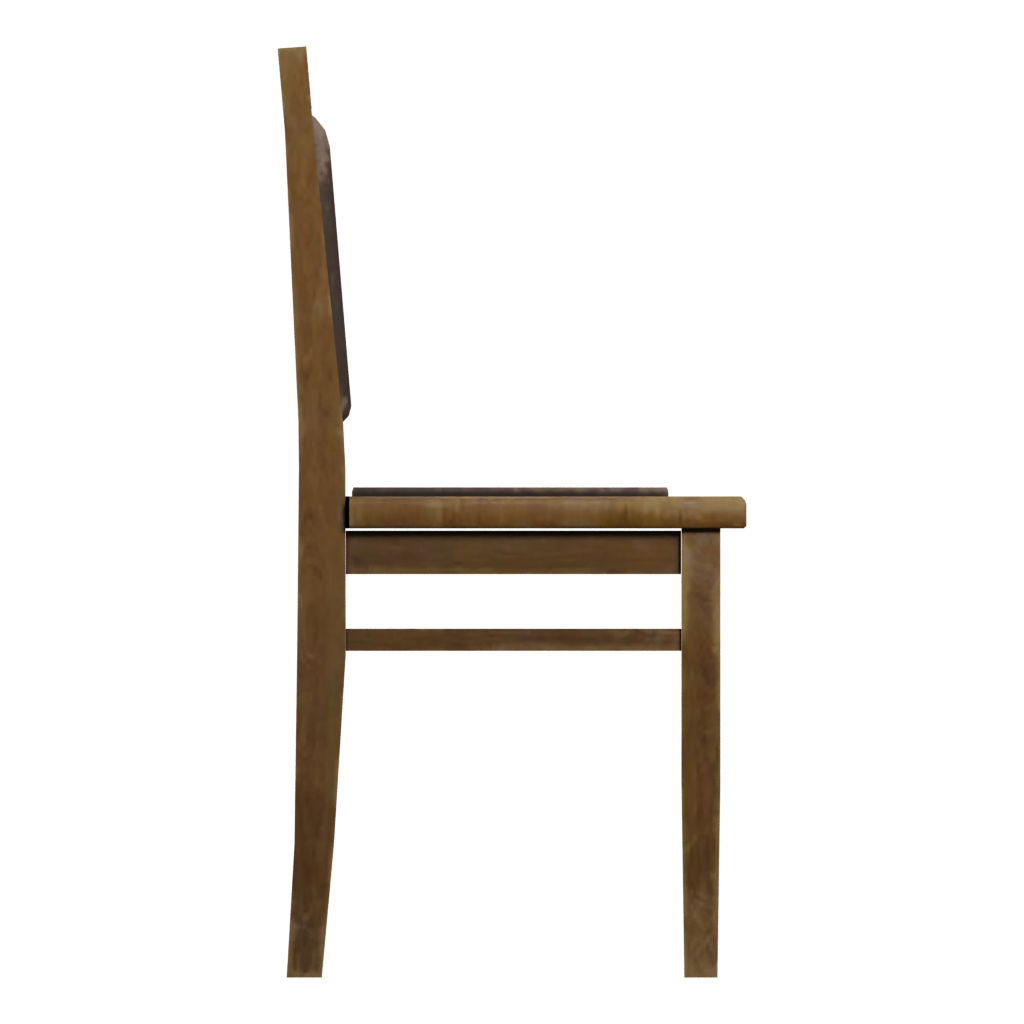 Right view of the Old Chair 3D model