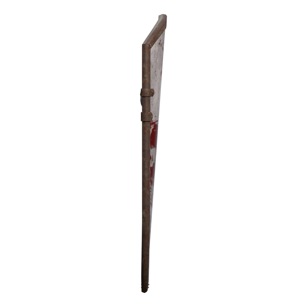 Right view of the Kite Shield 3D model