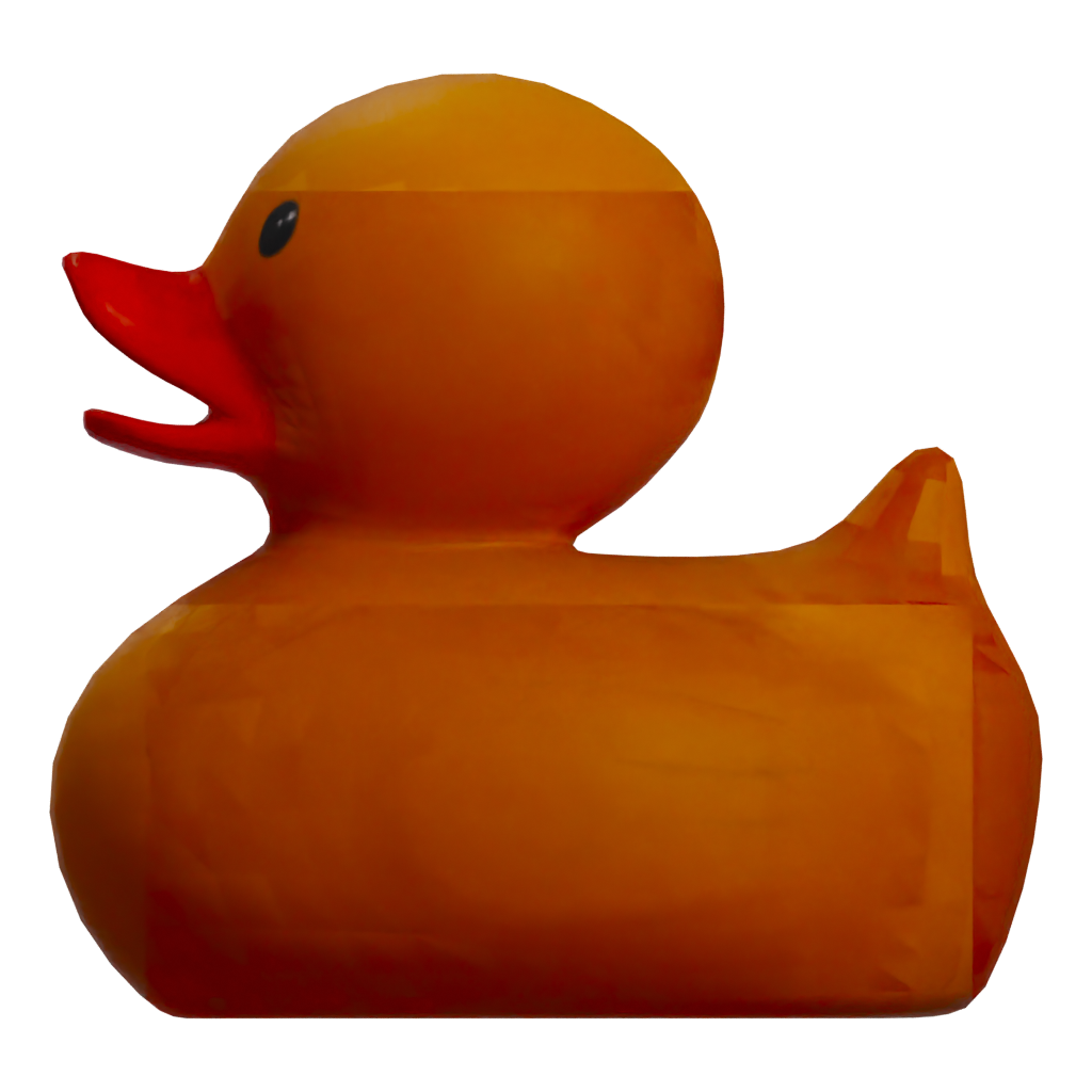 Left view of the Rubber Duck Toy 3D model