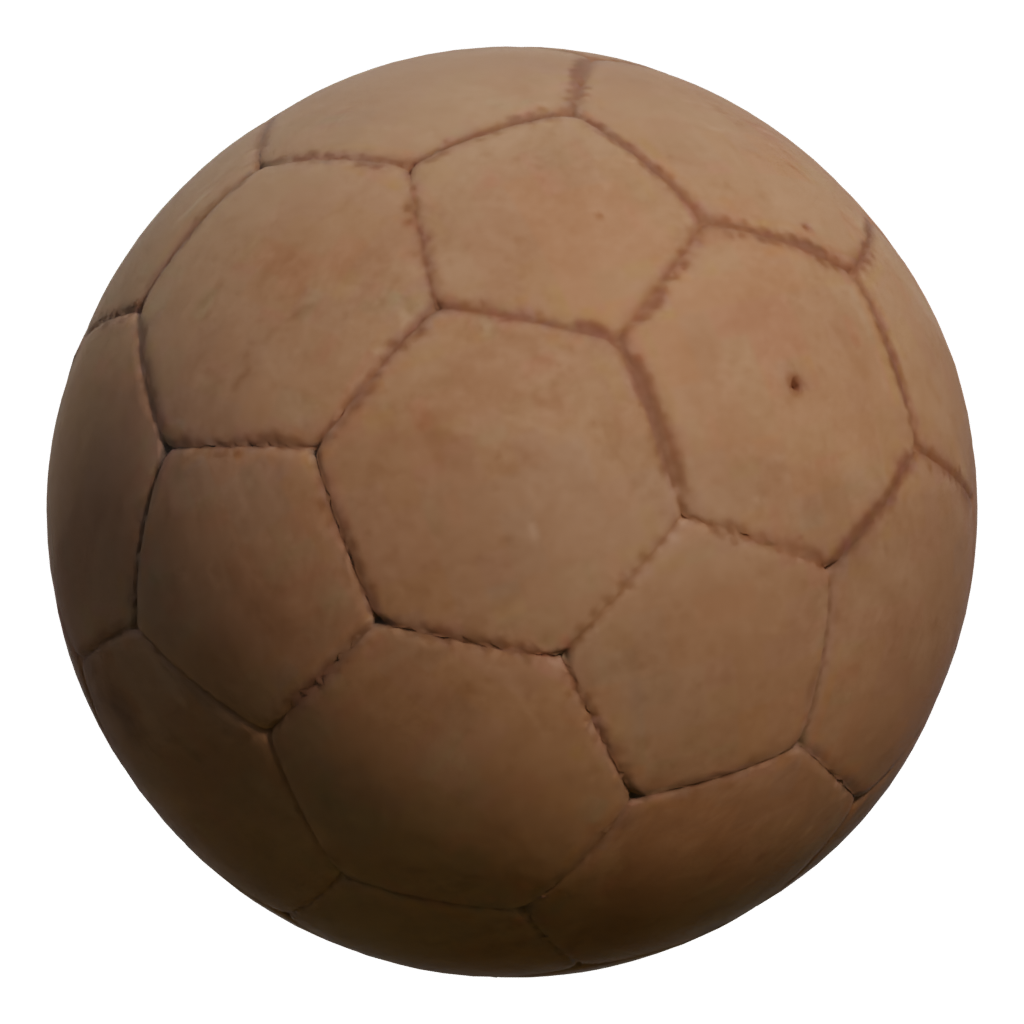 Right view of the Dirty Football 3D model
