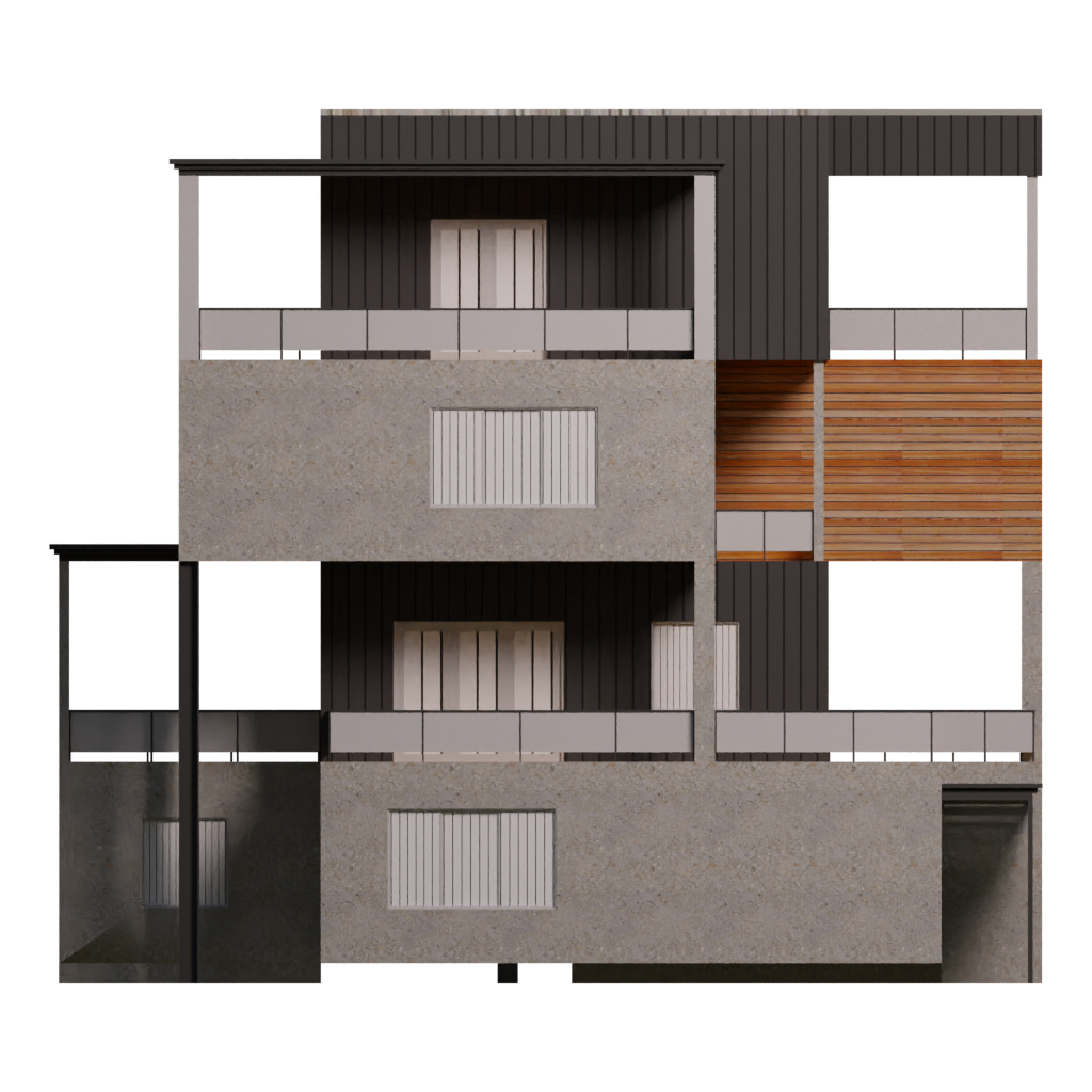 Right view of the House 13 3D model