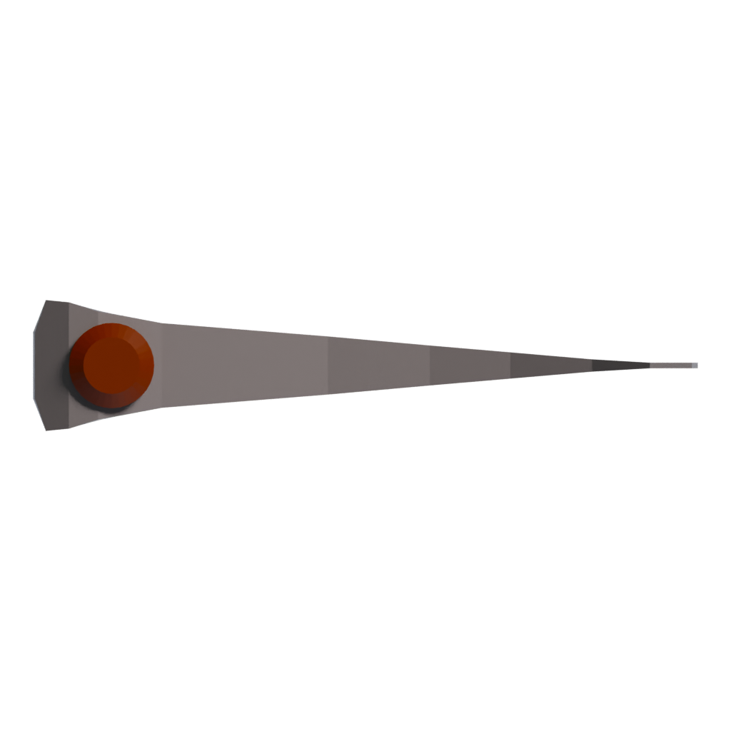 Top view of the Axe 3D model