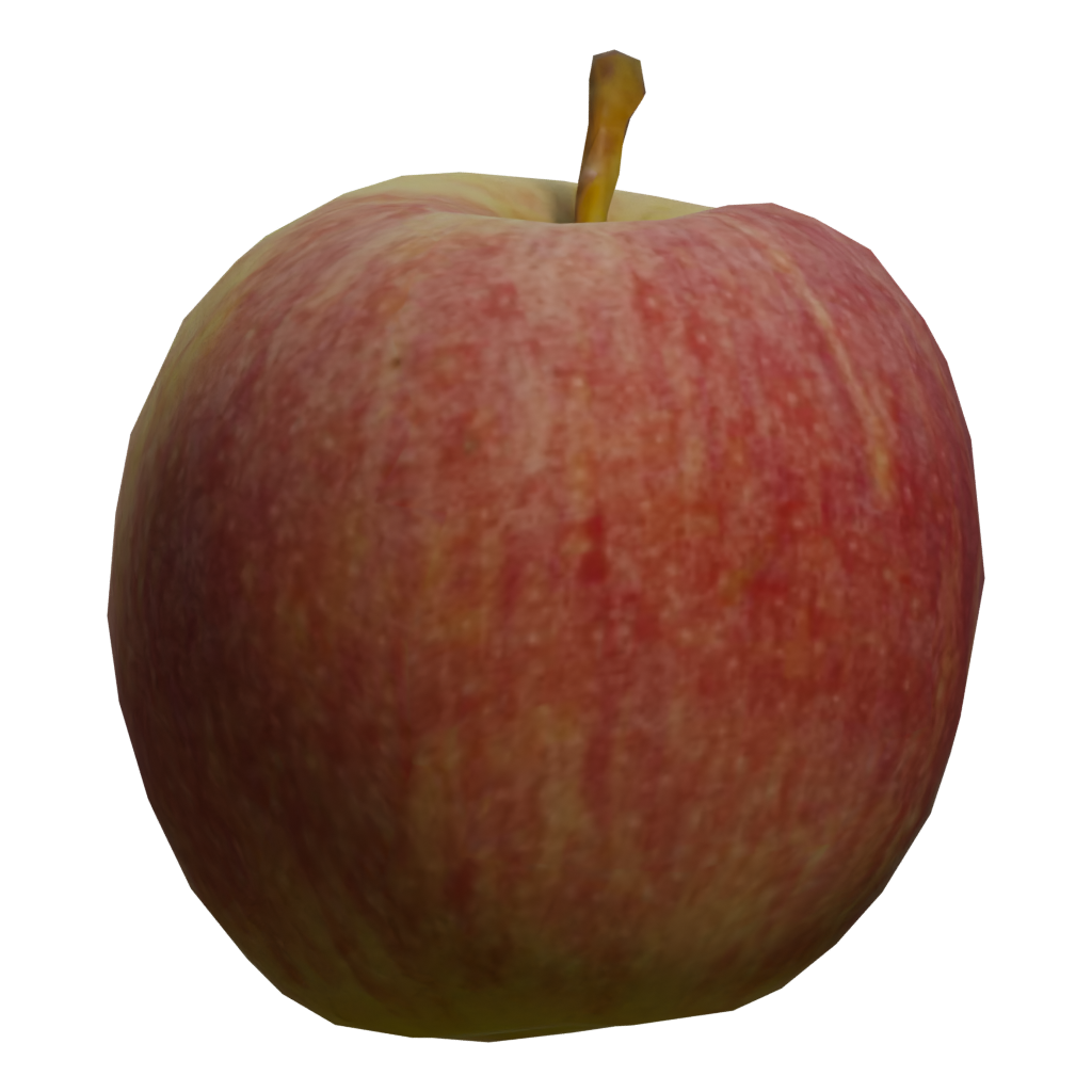 Left view of the Red Apple 3D model