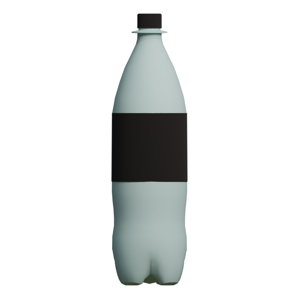 Back view of the Bottle 3D model