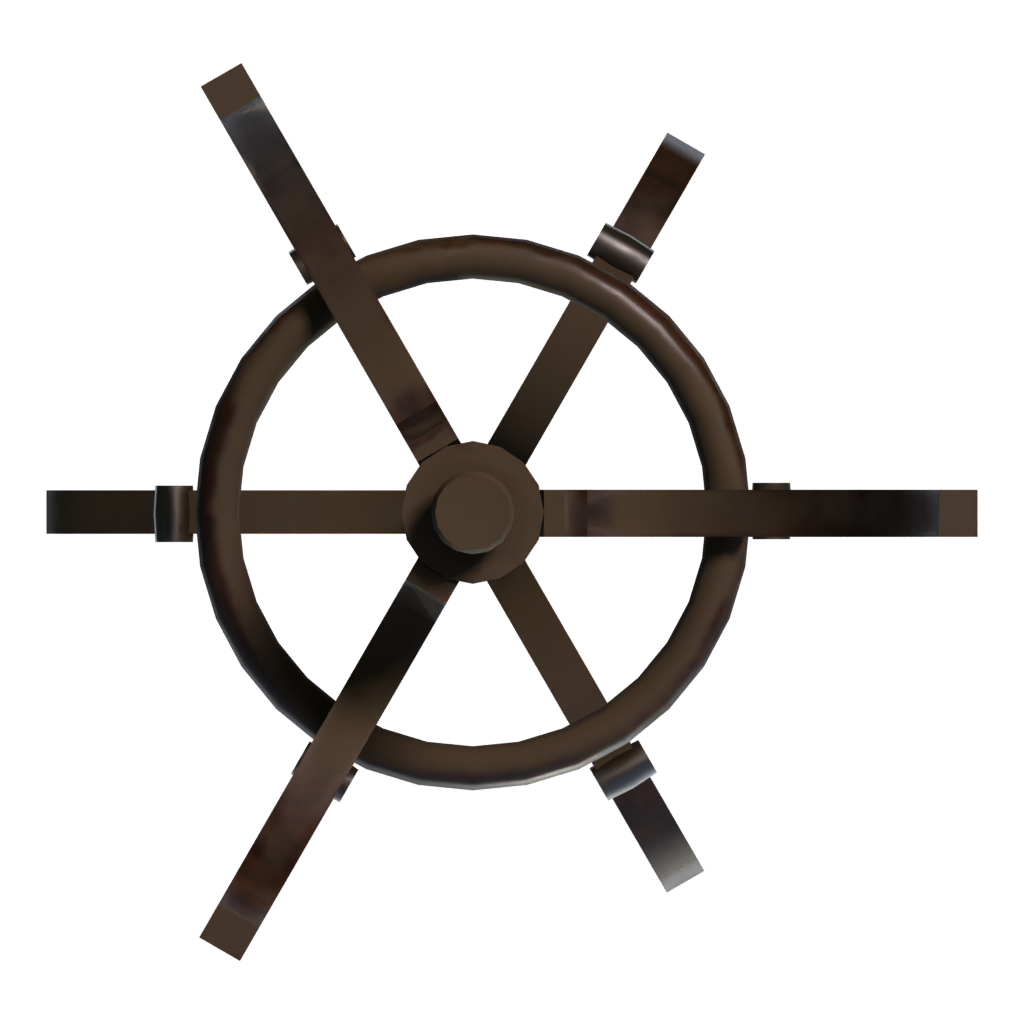 Bottom view of the Coat Tree 3D model