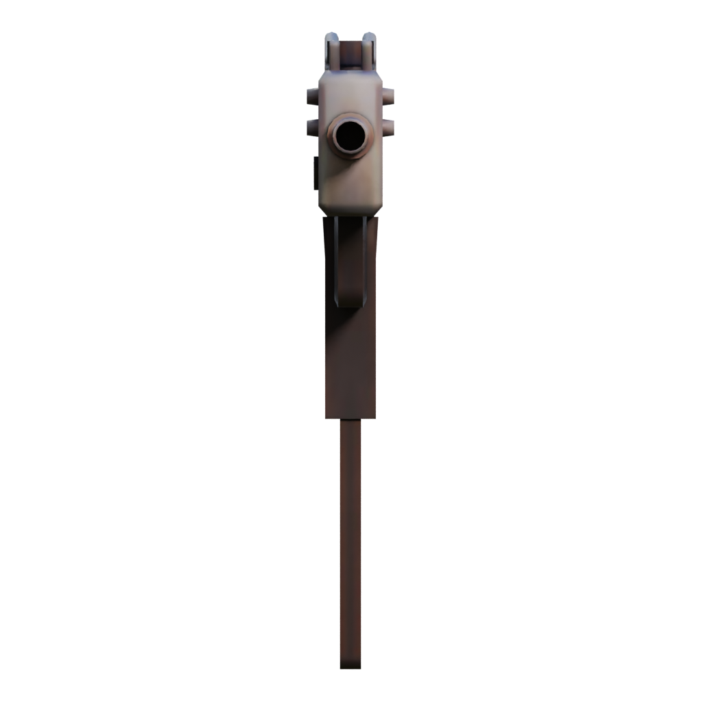 Right view of the Mac 10 3D model