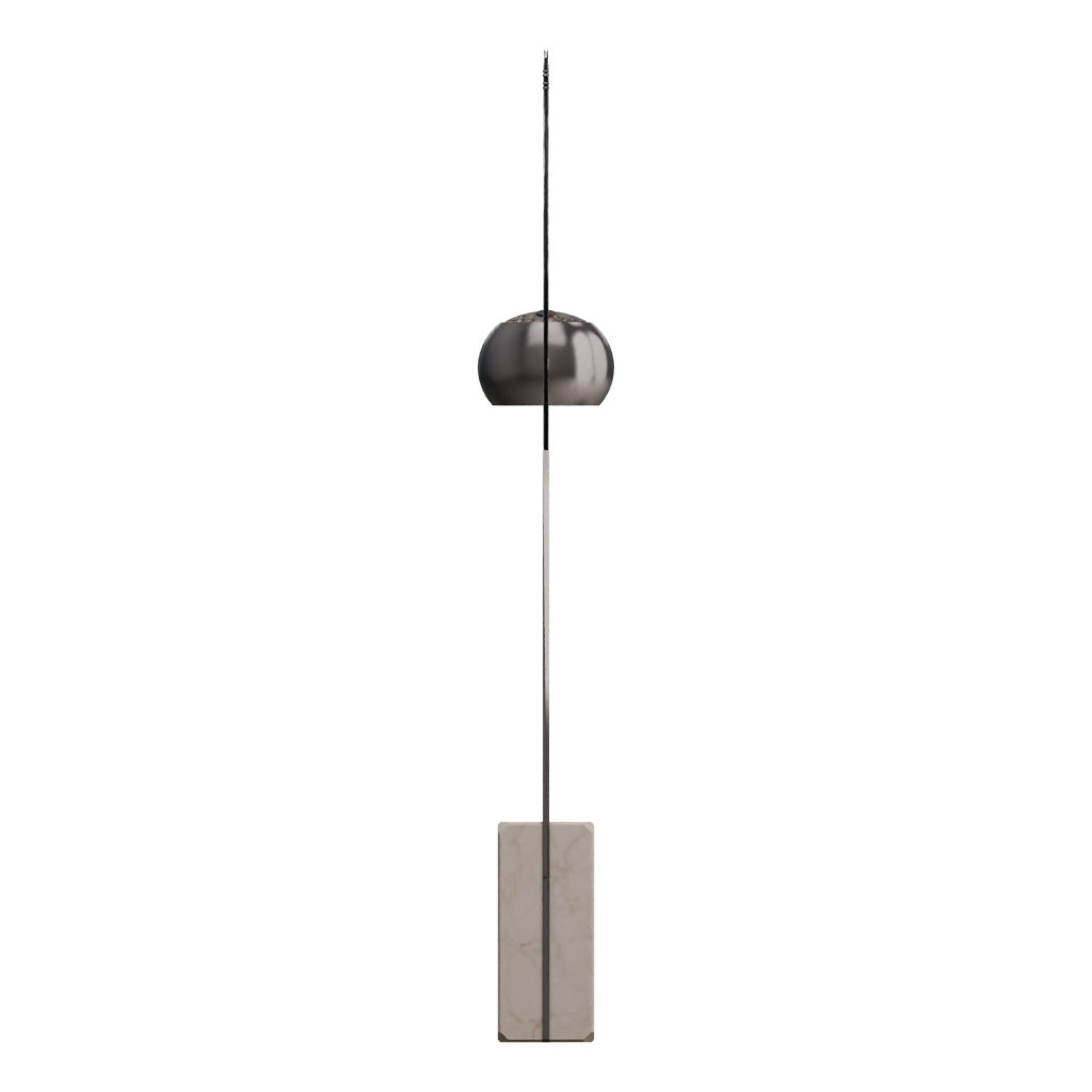 Left view of the Arco Floor Lamp Free 3D model