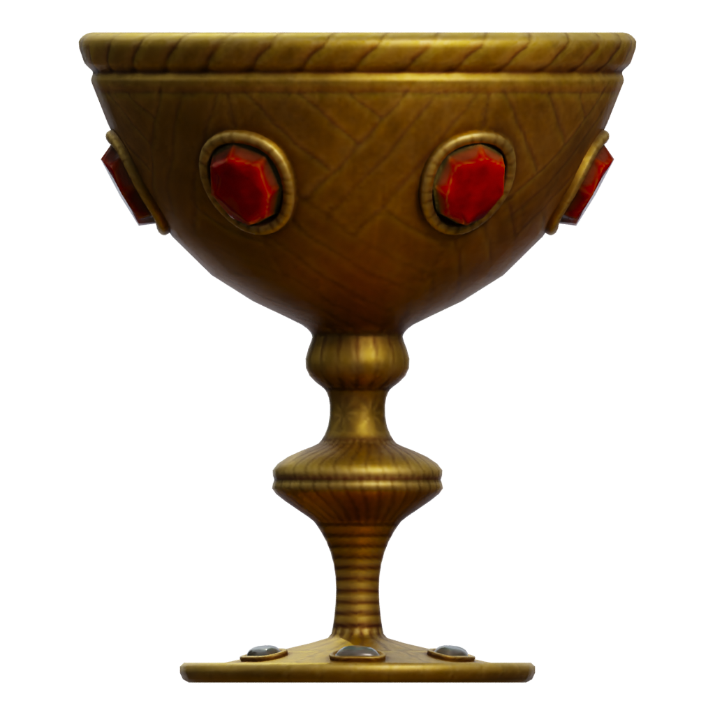 Left view of the Kings Cup 3D model