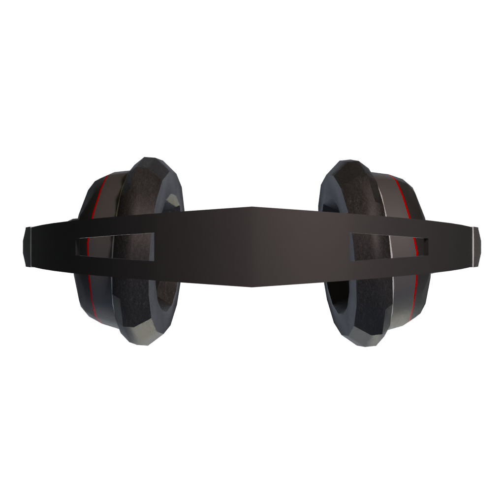 Top view of the Headphone Generic Model 3D model