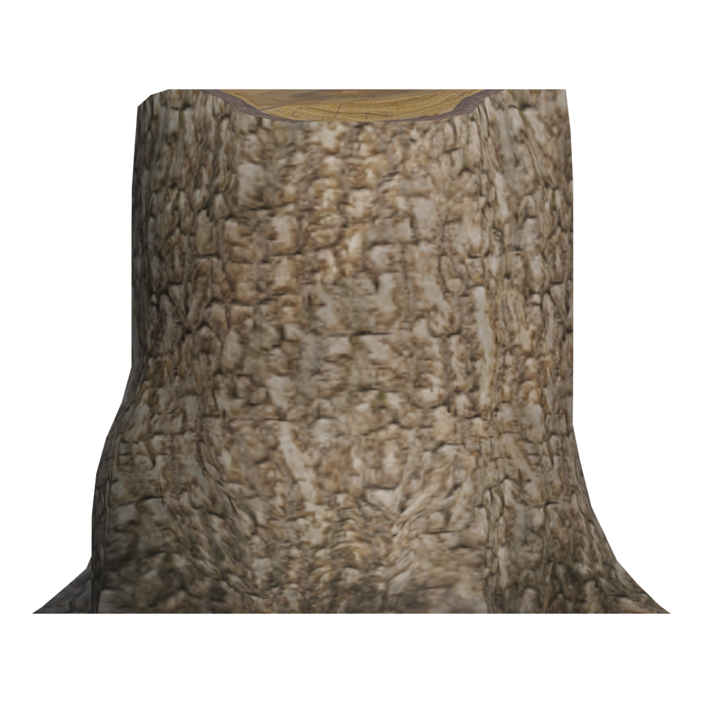Front view of the Tree 0014 3D model