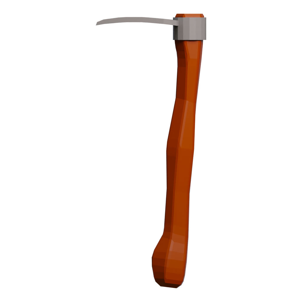 Back view of the Climbing Axe 3D model