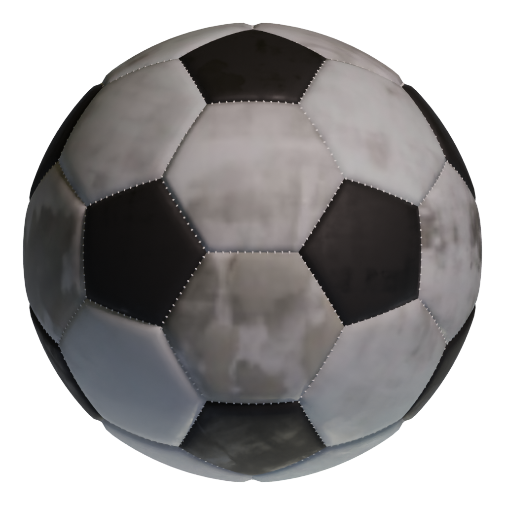 Top view of the Football 3D model