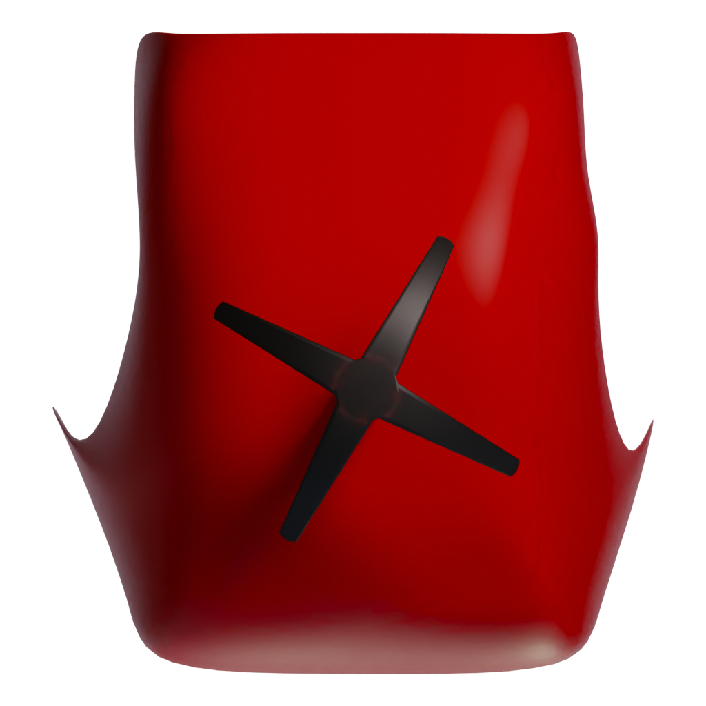 Bottom view of the Ball Chair 3D model