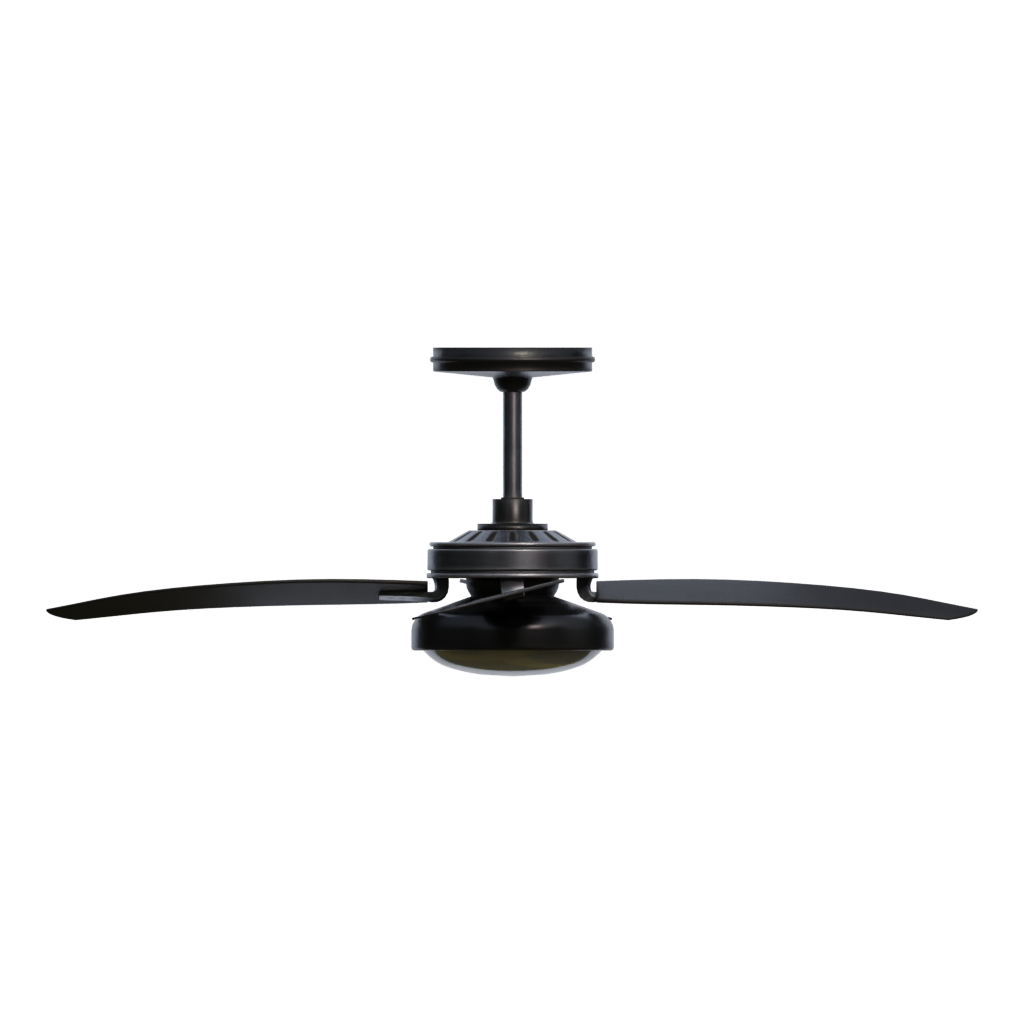 Front view of the Ceiling Fan 3D model