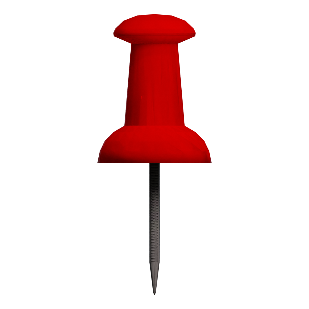 Back view of the Pin 3D model