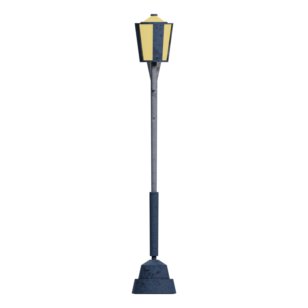 Right view of the Streetlamp 3 3D model
