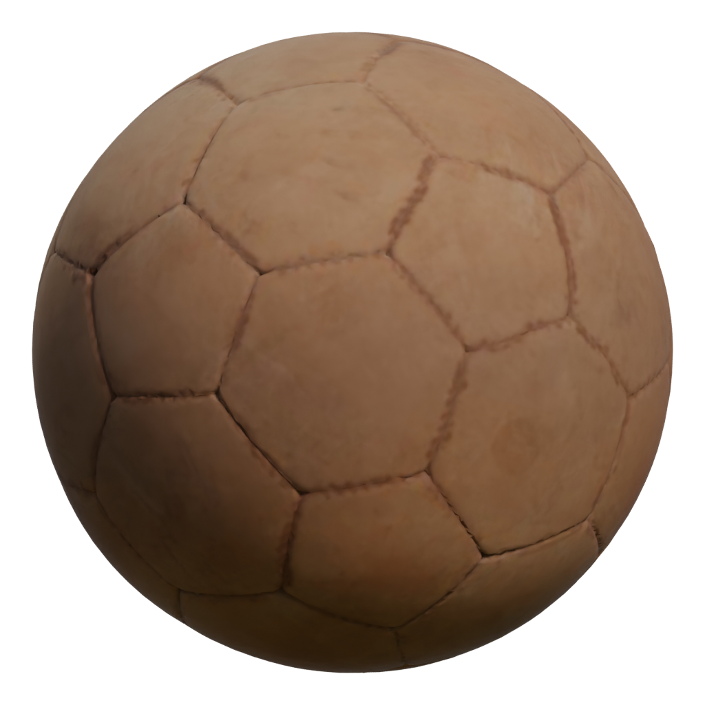 Left view of the Dirty Football 3D model