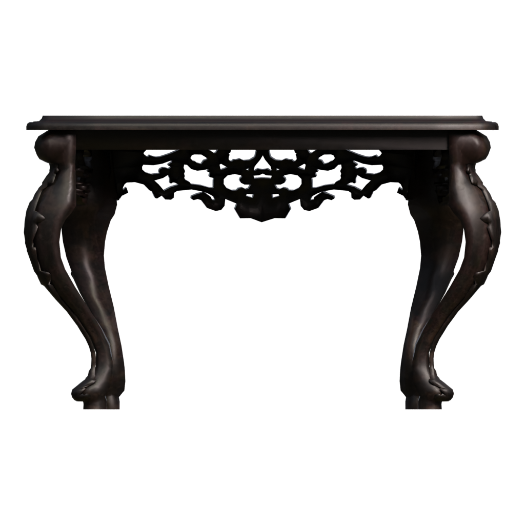 Back view of the Classic Console 3D model