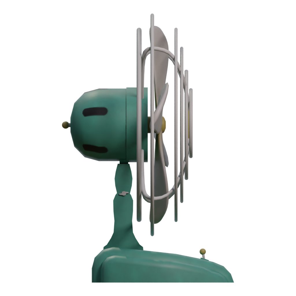 Right view of the Fan 3D model
