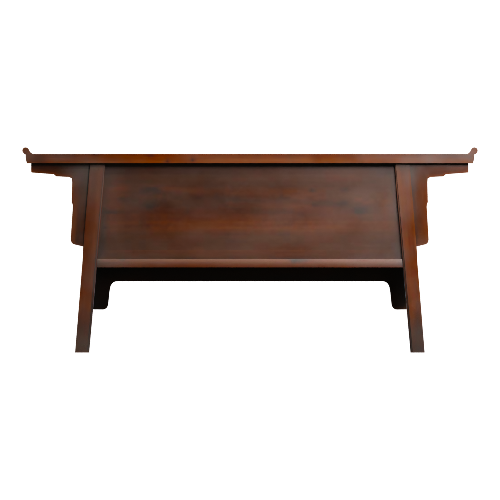 Back view of the Chinese Commode 3D model
