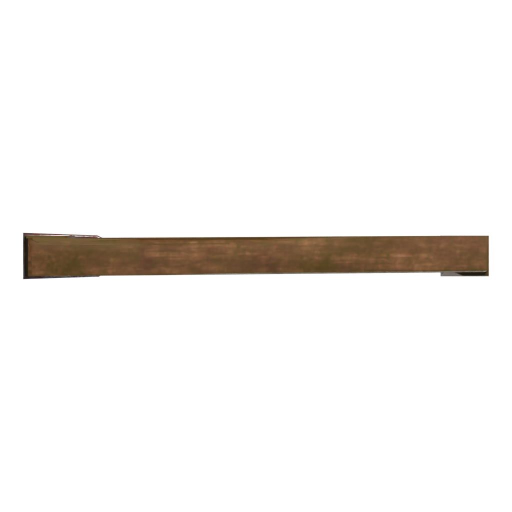 Top view of the Rustic Door 3D model