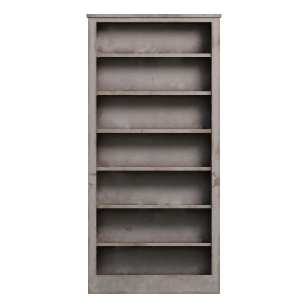 Front view of the Shelf 3D model