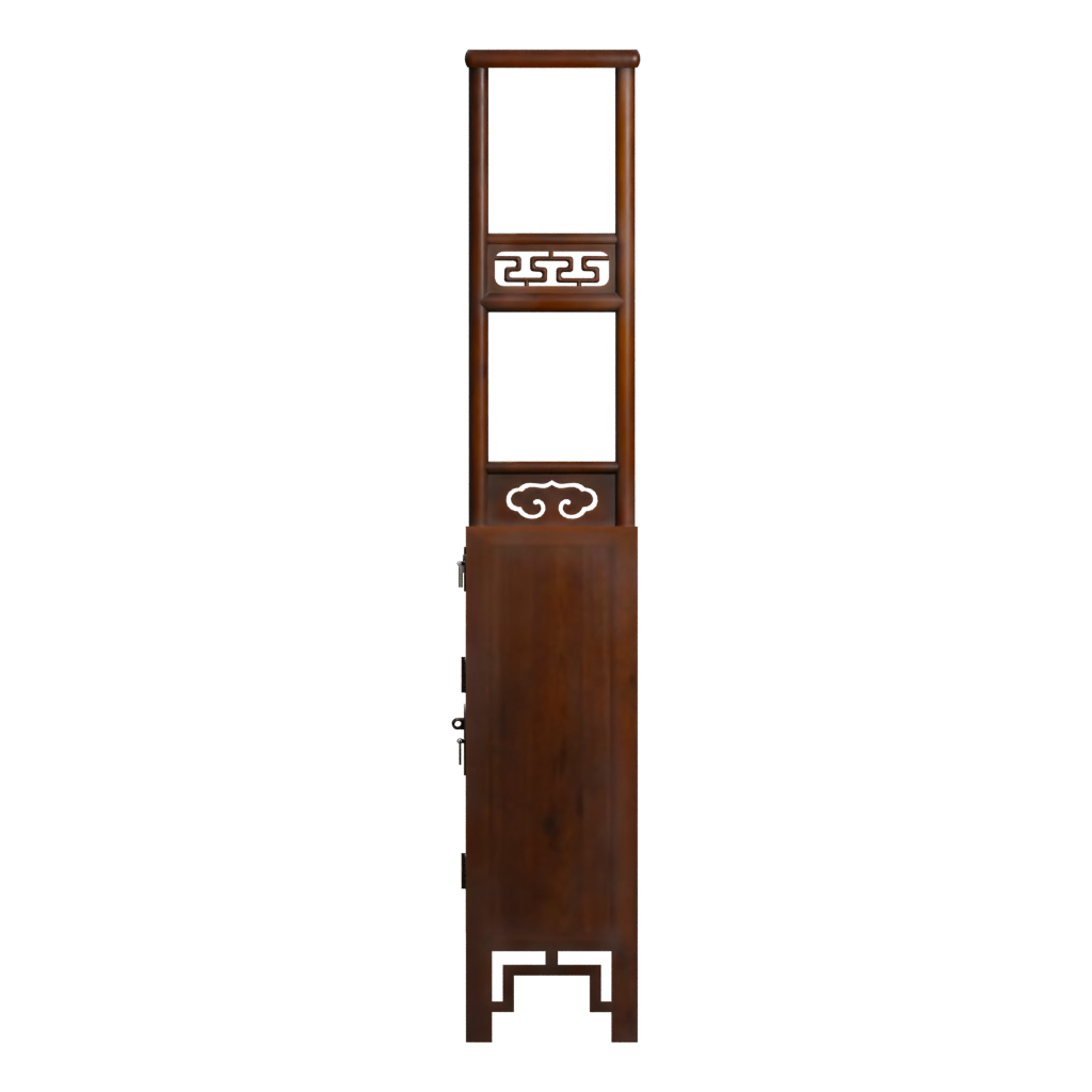 Left view of the Chinese Cabinet 3D model