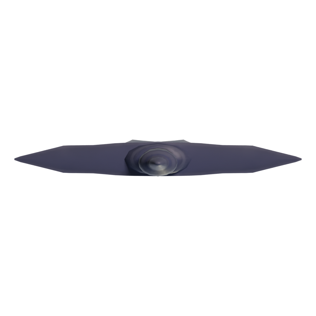 Bottom view of the Tempered Sword From SAO 3D model