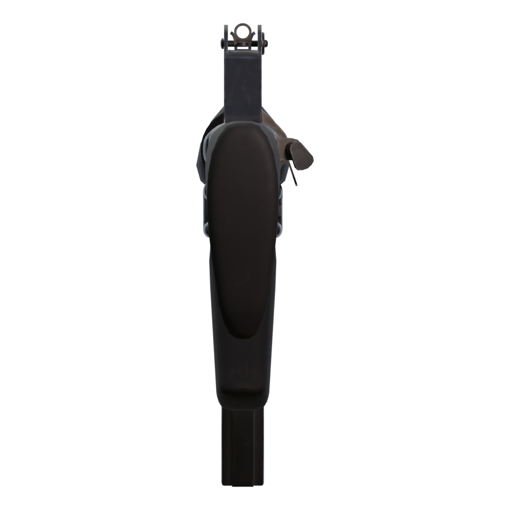 Right view of the M-16 Gun Free Model 3D model