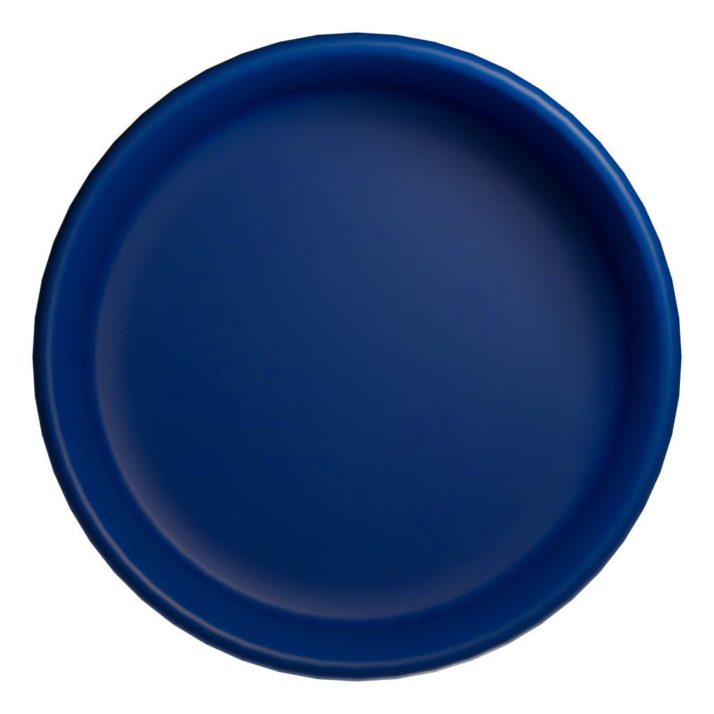 Top view of the Plastic Wash Basin 3D model