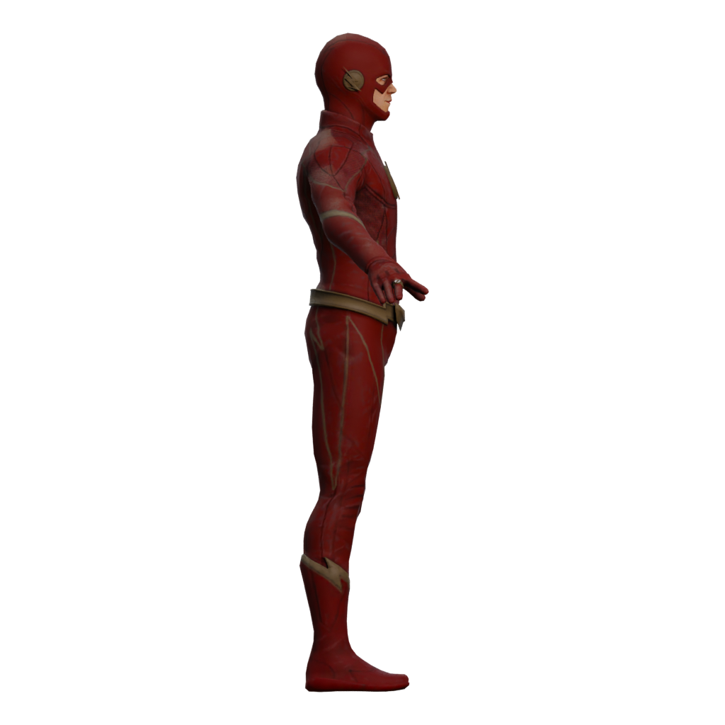 Right view of the Scarlet Speedster 3D model