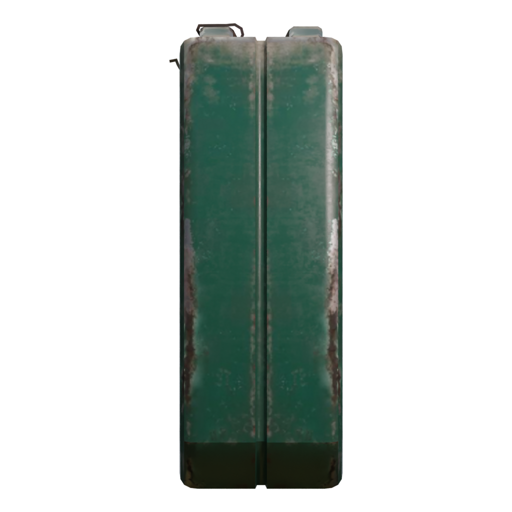Left view of the Jerrycan Canister 3D model