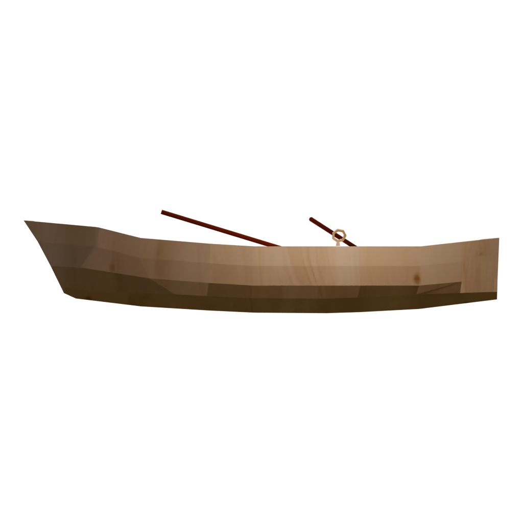 Left view of the Boats 3D model