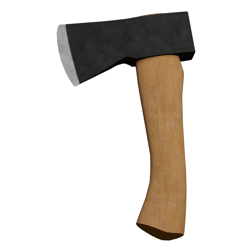 Front view of the Hatchet 3D model