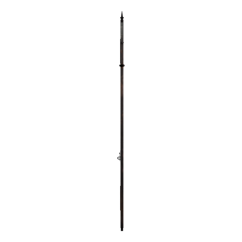 Left view of the Large Iron Gate 3D model