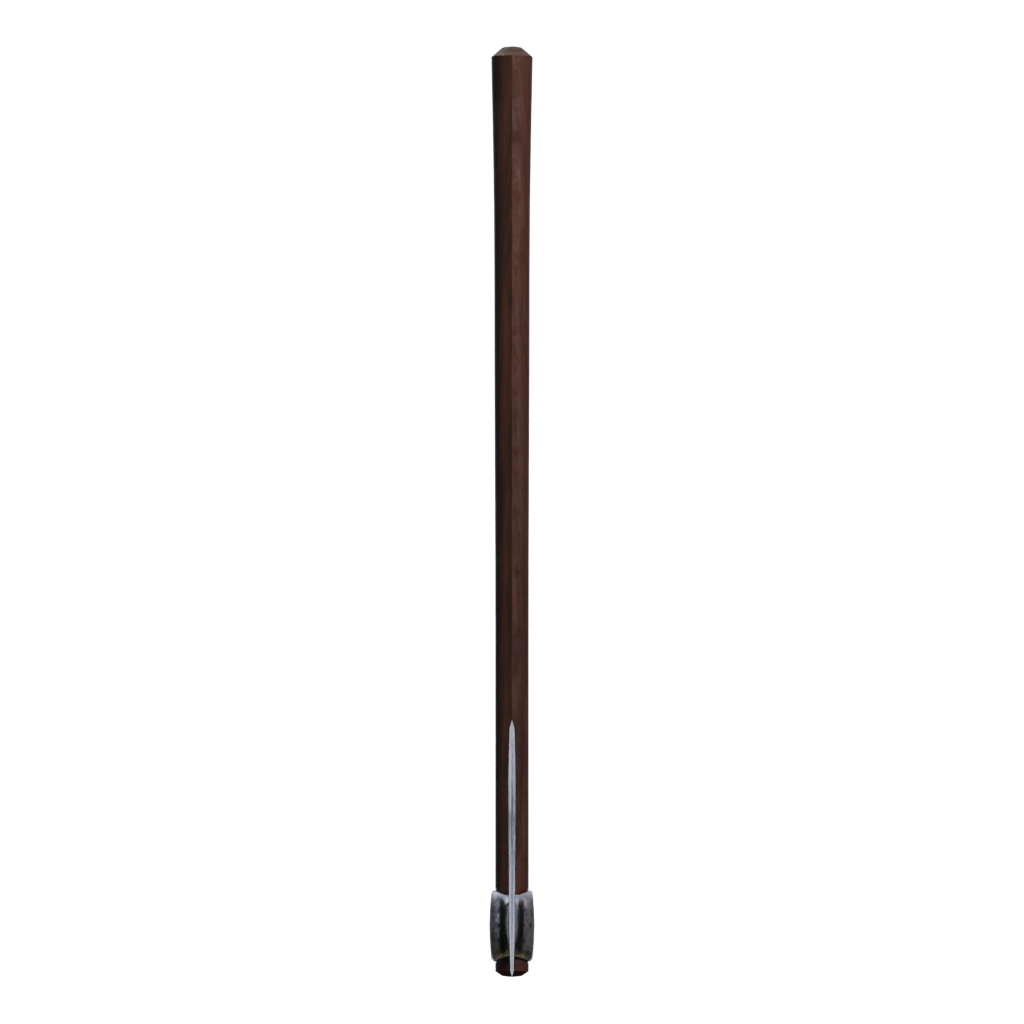 Left view of the Viking Axe High Poly 3D model