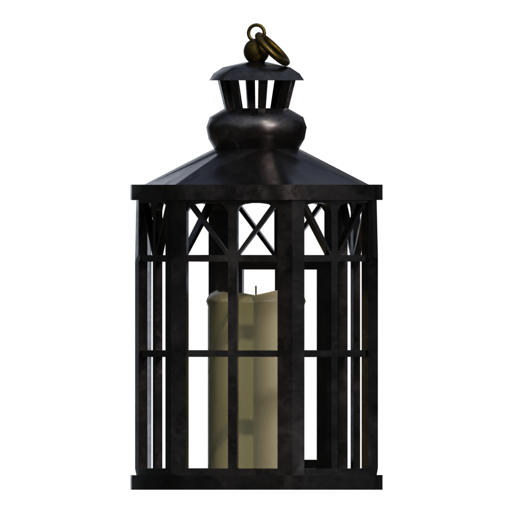 Back view of the Lamp 3D model